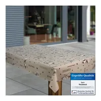 Laro Wachstuch-Tischdecke Abwaschbar Garten-Tischdecke Wachstischdecke PVC Plastik-Tischdecken Eckig Meterware