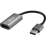 Sandberg HDMI Capture Link to USB 12 cm Grau