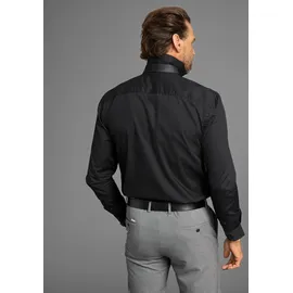 MAN'S WORLD Krawatte MAN'S WORLD, Herren, grau (anthrazit), Web, Kunstfaser, leicht glänzend, unifarben, Krawatten, im mimalistischen ton-ton Streifen Design