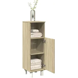 Badschrank Sonoma-Eiche 30,5x30x95 cm Holzwerkstoff