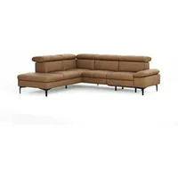 CASEDO Ecksofa Palma Leder Braun Cognac