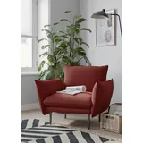 OTTO home Cocktailsessel Stine Polyester 96 x 86 x 86 cm Dunkelrot