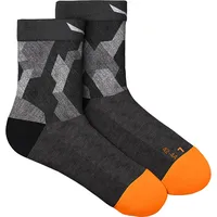 Salewa Pedroc Camo Merino Kurze Socken Black/Orange 45-47