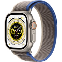 Apple Watch Ultra GPS+Cellular 49 mm Titaniumgehäuse, Trail Loop blau/grau S/M