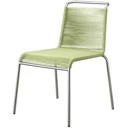 FDB Møbler - M20 Teglgård Stuhl Outdoor, Kordel grün