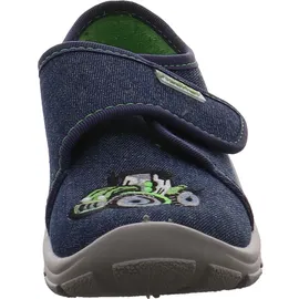 Fischer Markenschuh Hausschuh Feuerwehr Blau 35