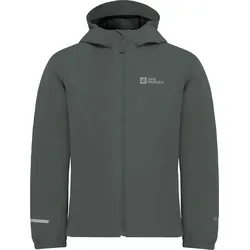 Outdoorjacke JACK WOLFSKIN "FLAZE JACKET K", Kinder, Gr. 128, grün (slate, grün), Oberstoff: 100% POLYESTER; Futter 1: 100% POLYESTER ; Futter 2: 100% POLYESTER ; Futter 3: 100% POLYESTER, Jacken