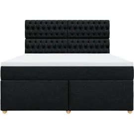 vidaXL Boxspringbett 180 x 200 cm Schwarz