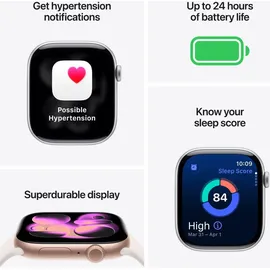 Apple Watch Series 11 GPS 42mm Space Grey Aluminium Sport Band black M/L