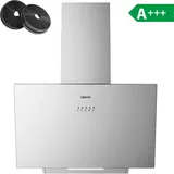 Ciarra - CD6762AS a+++ 650m3/h Kopffreie Schräghaube Dunstabzugshaube 60cm Umluft mit CBCF003 Aktivkohlefilter Abluft Abzugshaube Umlufthaube