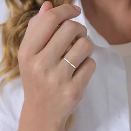 Elli DIAMONDS Ring 585 Weißgold Verlobungsring in Weiß | Gr.: 56