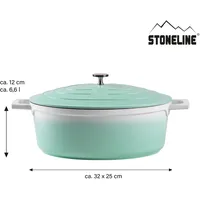STONELINE Mint Gourmet Bräter 32 x 25 cm