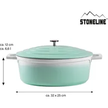 STONELINE Mint Gourmet Bräter 32 x 25 cm