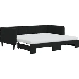 vidaXL Tagesbett 90 x 190 cm Schwarz