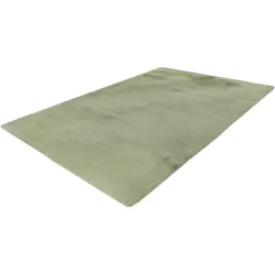 Fellteppich ARTE ESPINA "Rabbit 100", grün (mint), B:180cm H:45mm L:280cm, Kunstfaser, Teppiche, Fellteppich, Kunstfell, Kaninchenfell-Haptik, supersoft, Hochflorteppich