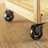 MS Beschläge kugelgelagert Möbelrolle Schwarz Kunststoffrolle Möbeltransportrolle Ø 50mm