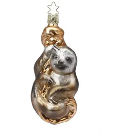 INGE-GLAS Inge Glas - Faultier - Christbaumschmuck, Baumschmuck - Glas - 11,5 cm