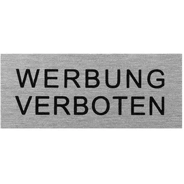 PRO PLUS Aluminium Türschild Werbung verboten"