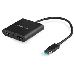 StarTech.com USB 3.0 to Dual HDMI Adapter - 4K 30Hz - External Video & Graphics