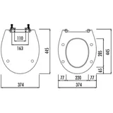 Belvit WC Design Sitz Absenkautomatik Softclose Toilettensitz Klodeckel Duroplast