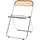 [en.casa] Klappstuhl Pornainen Kunststoff Metall orange/transparent 2er Set