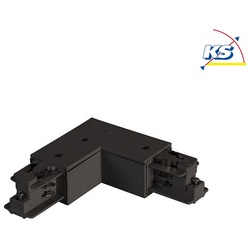 Brumberg Eckverbinder 90° für 3-Phasen- / 1-Phasen-Stromschienen, Schutzleiter innen, Schwarz BRUM-88126080