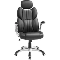 Songmics Bürostuhl, Gaming-Stuhl, verstellbare Kopfstütze, Wippfunktion, Schreibtischstuhl, verstellbare Armlehnen,