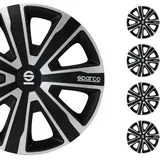 Sparco Palermo 14 Zoll 4 Stück Silber/Schwarz