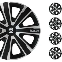 Sparco Palermo 14 Zoll 4 Stück Silber/Schwarz