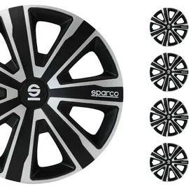 Sparco Palermo 14 Zoll 4 Stück Silber/Schwarz