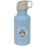Lässig Trinkflasche Edelstahlflasche BPA-frei 500ml Kinder Kita Kindergarten auslaufsicher mit Sporttrinkverschluss/Bottle Stainless Steel Pattern Party blue/green