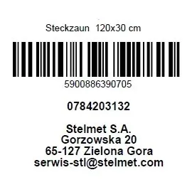 Steckzaun 120 x 30 cm kesseldruckimprägniert beige/braun