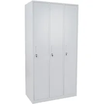 MCW Preston T829-3 Garderobenschrank 180x90x50 grau