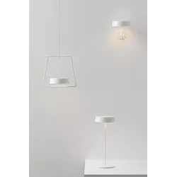 Inemuri Weiße wiederaufladbare und dimmbare LED-Tischlampe