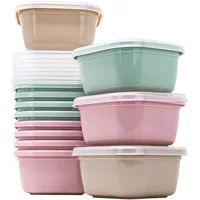 QILZO 12 Frischhaltedosen mit deckel 300 ml, BPA-frei, mikrowellen und spülmaschinenfest, Gefrierschrank, Gefrierdosen Wiederverwendbarer, Vorratsdosen, Aufbewahrungsbox Küche, Lebensmittelbehälter