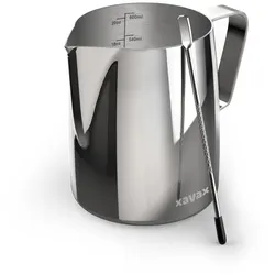 XAVAX Barista-Milchkännchen mit Latte Art Pen 0,6l