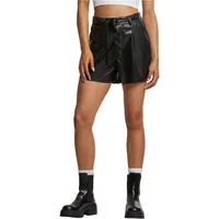 URBAN CLASSICS Synthetic Leather Kurze Hose Black 31