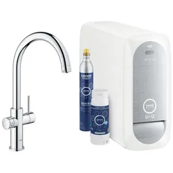 Grohe Blue Home, Spültischbatterie mit Filterfunktion, C-Auslauf