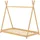 [en.casa] Kinderbett Vimpeli 70 x 140 cm Bambus naturbelassen beige
