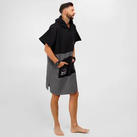 Wave Hawaii Travel Poncho Unisex Grau L/XL