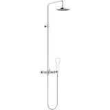 Dornbracht TARA Showerpipe ohne Handbrause, Ausladung Standbrause 420mm, flowReduce, 26633892-00, mit Brausebatterie, - Chrom