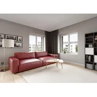 Musterring Big-Sofa LUCIA Mega Sofa, hoher Sitzkomfort, Breite 252cm, Kontrastnaht, in vielen Qualitäten und 4 unterschiedlichen Nähten, 2,5-Sitzer rot