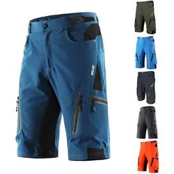 Lixada Baggy Shorts Radfahren Bike Hose Atmungsaktive Sport Shorts mit lockerer Passform L dunkelgrau