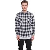 URBAN CLASSICS Checked Flanellhemd Grau S