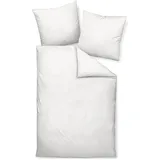 Janine Colors Bettwäsche Set aus Baumwolle Weiß 240 x 220 cm + 2x 80 x 80 cm