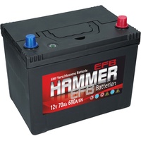 Autobatterie Hammer EFB 70Ah 680A/EN Japan Start Stop