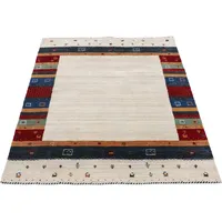 carpetfine Gabbeh Nura", beige, B:140cm H:15mm L:200cm, Wolle, Teppiche, Sehr weicher Flor