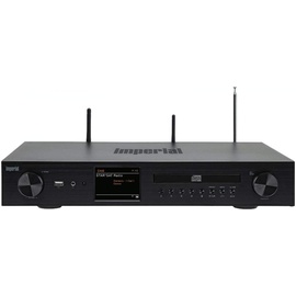 Imperial DABMAN i550 CD HiFi-Verst?rker Internetradio (DAB+/DAB/UKW/WLAN, Bluetooth, Streaming Dienste, CD-Player, Stereo Endstufe, AV Receiver), schwarz, HiFi breite, 22-252-00