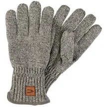 CAMEL ACTIVE Herren Melierte Strickhandschuhe mit warmen Futter Hellgrau, menswear-L