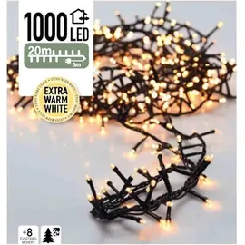 ECD Germany LED-Lichterkette Cluster 20 m Grün
